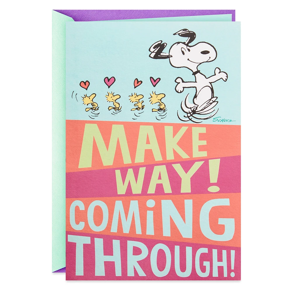 Pop Up Peanuts Birthday Card for Mom (Snoopy, Hugs and Kisses for You)
