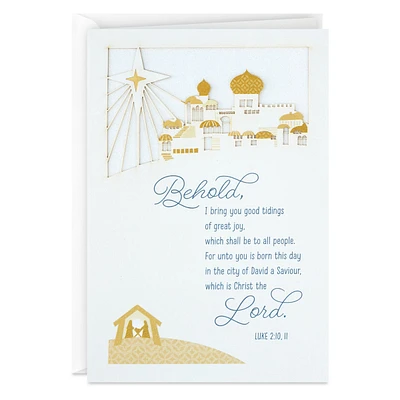 DaySpring Religious Christmas Card (Good Tidings of Great Joy)