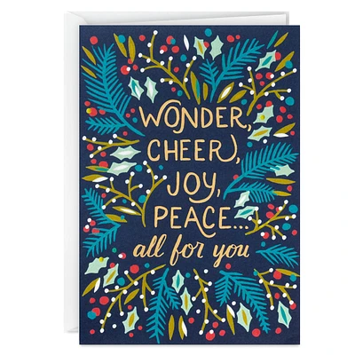 UNICEF Boxed Christmas Cards Assortment, Wonder and Peace (12 Cards an