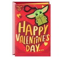 Star Wars Valentines Day Card for Kid with Removable Backpack Clip (Ba