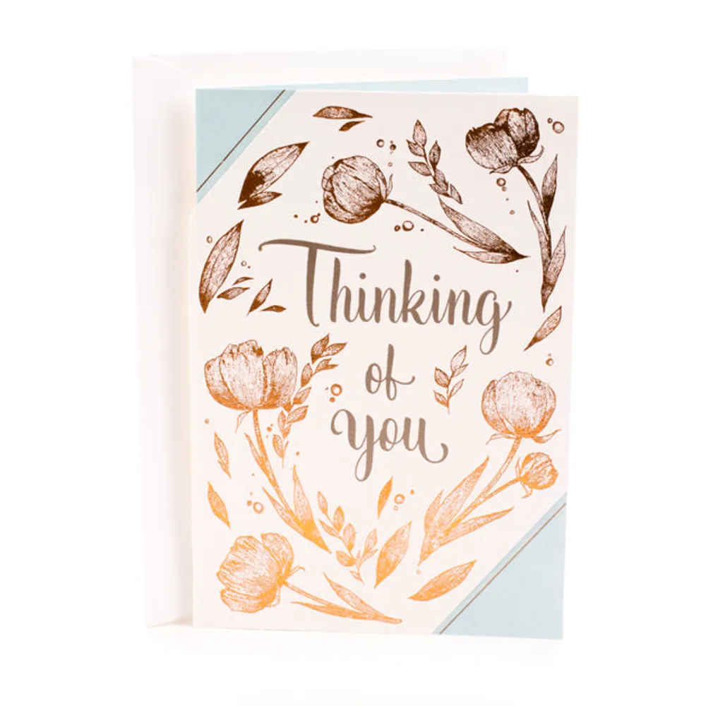 Thinking of You Card (Brighten Your Day Flower Pattern)