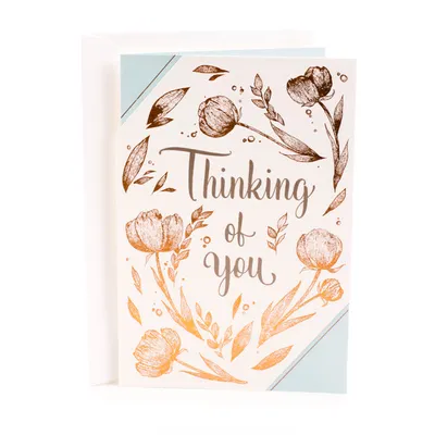 Thinking of You Card (Brighten Your Day Flower Pattern)
