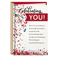 DaySpring Religious Birthday Card (Celebrating You)