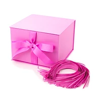 Hallmark 7" Large Gift Box (Light Pink) for Birthdays, Bridal Showers,