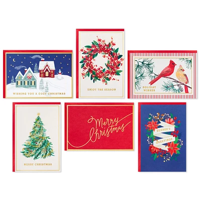 Boxed Christmas Cards Assortment, Cozy Christmas (6 Designs, 36 Cards