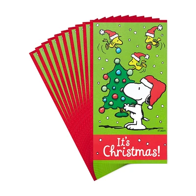 Peanuts® Money Holder Christmas Cards, Pack of 10