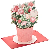 Paper Wonder Pop Up Valentines Day Card, Displayable Bouquet (Happy He