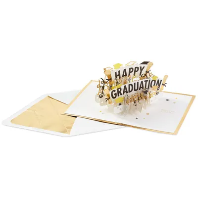 Signature Paper Wonder Pop Up Graduation Card (Happy Graduation)