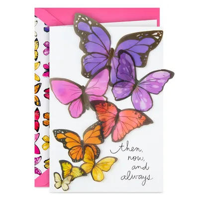 Signature Birthday Card for Sister (Butterflies)