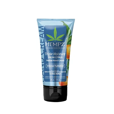 HEMPZ Triple Moisture  Fresh Citrus Hand Cream 3oz