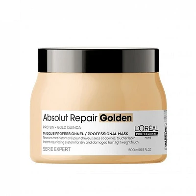 L'Oreal SERIE EXPERT Absolut Repair Instant Resurfacing Masque (Golden) 500ml