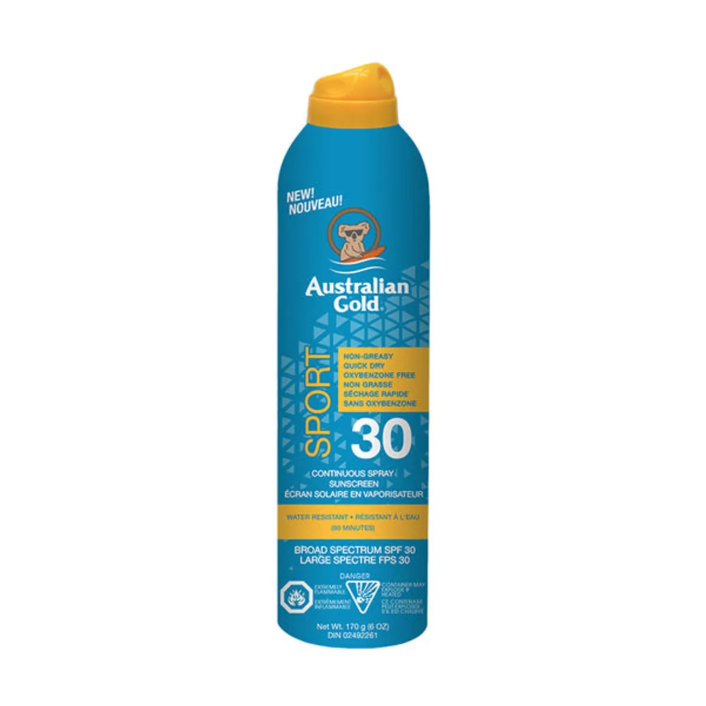 Australian Gold SPF30 Continuous Spray Sport 6oz