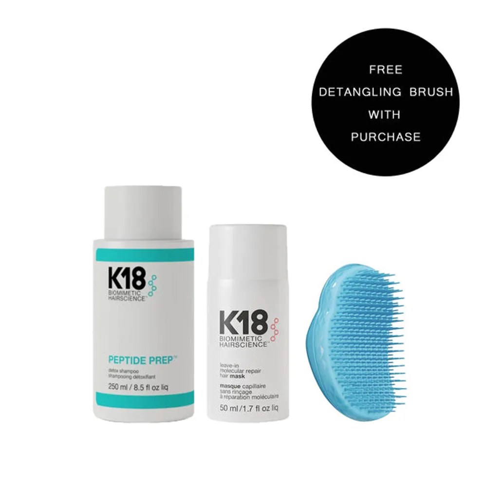 K18 Biomimetic HairScience Peptide Prep & Repair Mask Set