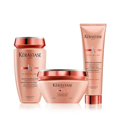 Kerastase Discipline For Extreme Softness and Frizz-Control Routine for Medium to Thick Hair
