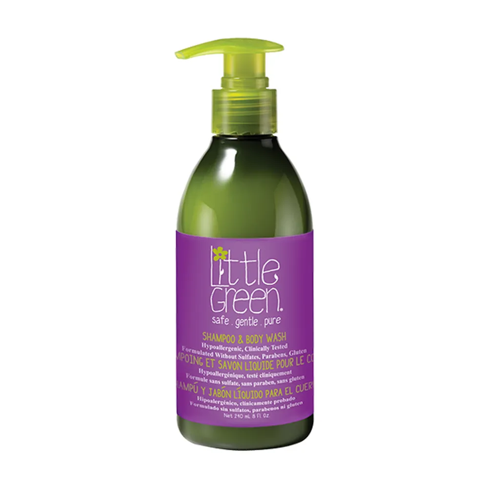 LITTLE GREEN Shampoo & Body Wash 8 oz