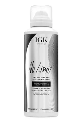 IGK NO LIMIT Dry Volume and Thickening Spray 5.4oz