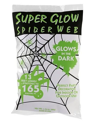 Glow in the Dark Spider Web Decoration