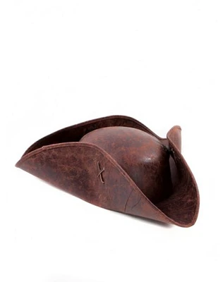 Brown Distressed Pirate Hat