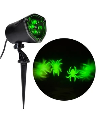 Whirl-A-Motion LED Green Spiders Projection Spot Light