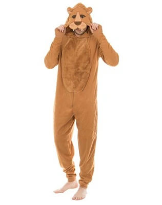 Adult Lion Jumpsuit Costume