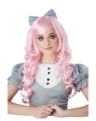 Pink Curls Doll Wig