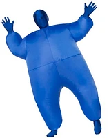 Kids Blue Light-Up Inflatable Super Skin Suit Costume