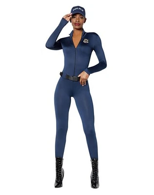 Adult Police Officer Catsuit Costume
