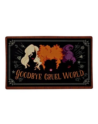 Goodbye Cruel World Doormat - Hocus Pocus