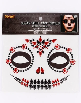 Sugar Skull Jewel Face Decal