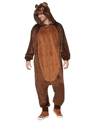 Adult Bear Jumpsuit Costume