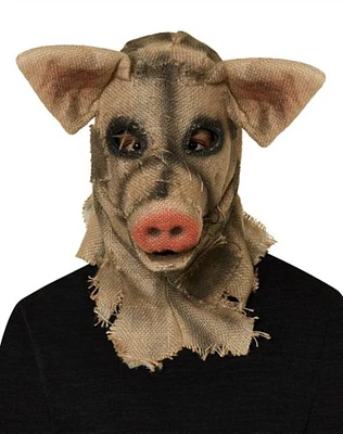 Moving Mouth Pig Scarecrow Full Mask