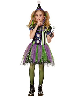 Kids Glow in the Dark Neon Clown Costume