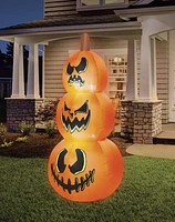 4 Ft Light-Up Pumpkin Stack Inflatable Decoration