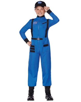 Kids Blue Astronaut Jumpsuit