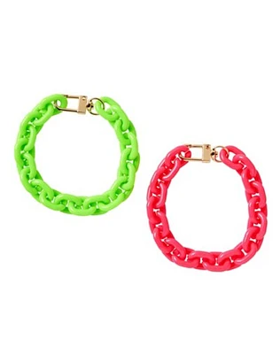 '80s Chain Bracelets - 2 Pack