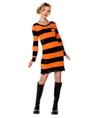 Adult Pumpkin Sweater Dress