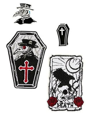 Plague Doctor Patch and Pin Set