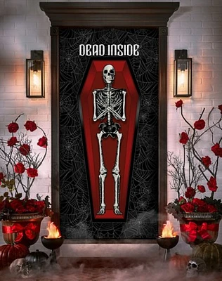 Gothic Noir Skeleton Door Cover