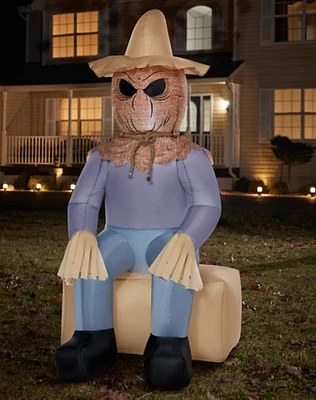 4 Ft Light-Up Scarecrow Inflatable Decoration