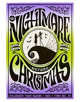 The Nightmare Before Christmas Retro Poster Magnet