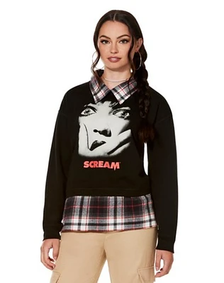 Ghost Face Slasher Flannel Shirt