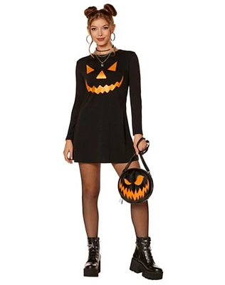 Adult Pumpkin Mini Dress