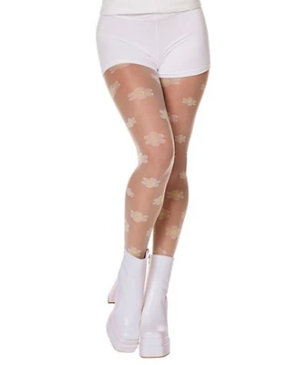 60s Hippie Daisy Tights