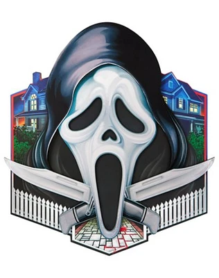 Ghost Face Fence Sign