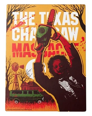 Yellow Leatherface Sign - The Texas Chainsaw Massacre