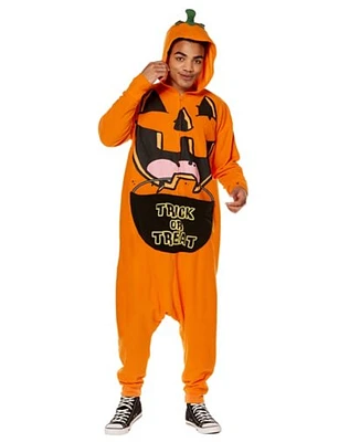 Adult Pumpkin Jumpsuit Costume