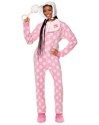 Adult Pink Baby Jumpsuit