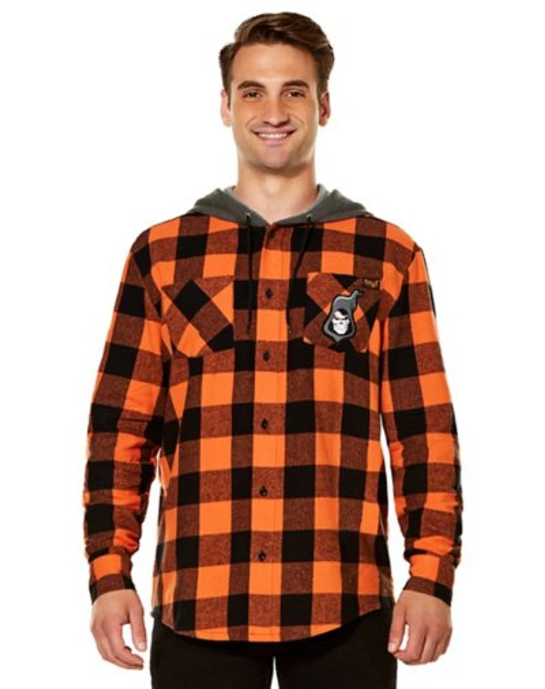 Spirit Halloween Flannel Hoodie