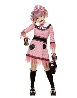 Kids Pink Doll Costume