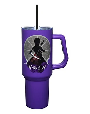 Wednesday Travel Tumbler with Straw - 40 oz.